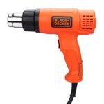 Black+Decker Kx1800-B1, 1800 W, Dual Temperature High Speed Corded Heat Gun For Removing & Drying Paint Coats, Remelting Adhesives & Shrink Wrapping, 3 Metre Cable, Orange & Black