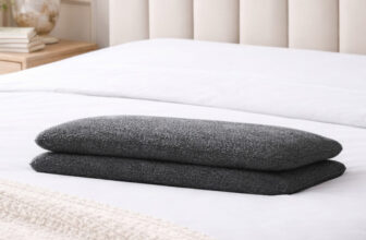 Sleepyhug Memory Foam Sleeping Pillow Pack Of 2 Solid Slim Pillow(Grey)