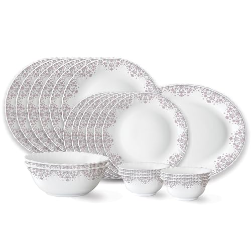 Larah By Borosil Novelty Series Kroma Opalware Mug, Set Of 6 Tea/Coffee Mugs, 160 Ml Each, Microwave & Dishwasher Safe, Bone-Ash Free, Crockery Set Ideal For Daily Use & Gifting, White