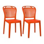 Plasto Chair Luxury With Comfortable Back Posture, Without Arm, Dining, Bedroom, Kitchen, Living Room, Garden | Bearing 150Kg Capacity | Strong & Sturdy