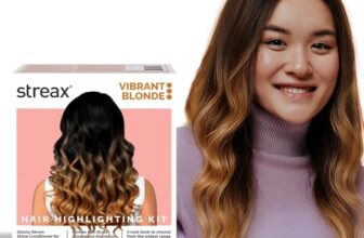 Streax Hc Highlighting Kit Blonde Hair Colour, Vibrant Blonde 220G 12 Gm Box