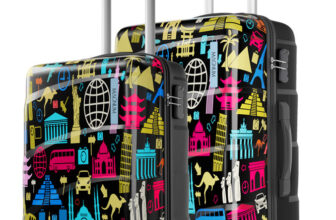 Safari Wanderlust Plus 55/65 4W Printed Cabin & Check-In Set 8 Wheels – 27 Inches