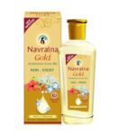 Navratna Gold Ayurvedic Cool Oil | Goodness Of Almonds | Non-Sticky And Fresh Lily Fragrance | 500Ml