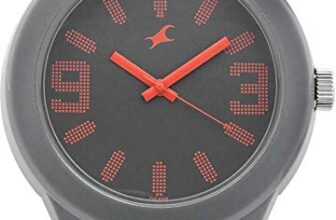 Fastrack Quartz Analog Grey Dial Red Plastic Strap Unisex Watch – Nt38003Pp08W