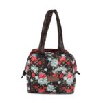 Milton Floral Lunch Bag I Design Tiffin Bag For Office For Men, Women I Eco Friendly, Spacious, Durable I 2.5 L I Black