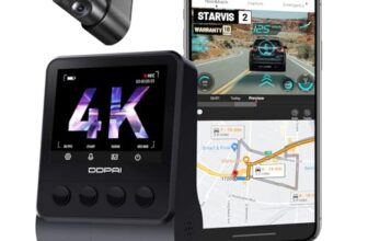 Ddpai True 4K Uhd Dual Dash Cam For Car Front And Rear | 8Mp Front + 3Mp Rear, Starvis Imx415 Sensor, Built-In Gps, Adas, Night Vision, Wi-Fi & App Control, 2.3″ Lcd