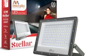 Murphy Stellar 50W Led Flood Light With 2-Year Warranty | Cool White | High Brightness Outdoor Led For Security, Landscape, Warehouse, Backyard | Ip66 Waterproof | Bis Approved Pack Of 1,G5