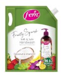 Dabur Fem Fruity Squash Soft & Safe Handwash – 1500Ml | Germ Protection | Enriched With Goodness Of Coconut Milk & Vitamin E | Long Lasting Fragrance