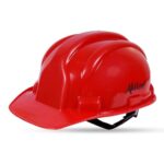 Aktion Ak H02_Wht Safety Helmets Rachet Type, Color: Red, Pack Of 5, Is 2925:1984