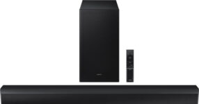 Samsung Hw-B650F/Xl,3.1 Ch With Dolby Audio / Dts Virtual:X, Center Speaker, Subwoofer 370 W Bluetooth Soundbar(Black, 3.1.2 Channel)