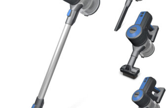 Agaro Elegant Stick Vacuum Cleaner, Dry Vacuuming, 2 Suction Modes Hand-Held Vacuum Cleaner(Black, Blue)