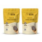 Farmart Pantry Chia Seed 200G(Pack Of 2)| Raw, Unroasted | Omega-3 & Protein Rich | 100% Natural Superfood |