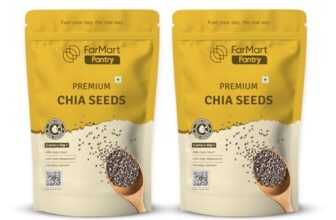 Farmart Pantry Chia Seed 200G(Pack Of 2)| Raw, Unroasted | Omega-3 & Protein Rich | 100% Natural Superfood |