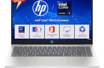 Hp 14, Intel Core Ultra 5 125H (24Gb Ddr5, 1Tb Ssd), Micro-Edge, Anti-Glare, Fhd, 14”/35.6Cm, Win11, M365* Office24, Silver, 1.4Kg, Ep1180Tu, Fhd Camera, Backlit Laptop