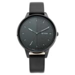 Titan Ladies Workwear Quartz Analog Precision Simplicity Gradient Black Dial Black Leather Strap Watch For Women – Nt2648Nl01