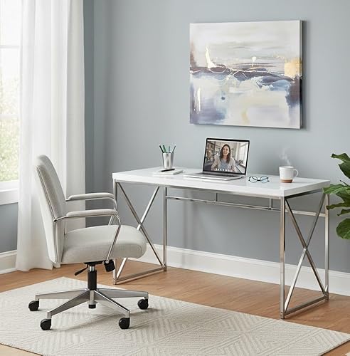 Home Centre | Denver | Engineered Wood | Center Table | Coffee Table | White | 1 Year Warranty