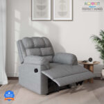 Flipkart Perfect Homes Fabric Manual Recliner(Finish Color – Grey, Diy(Do-It-Yourself))