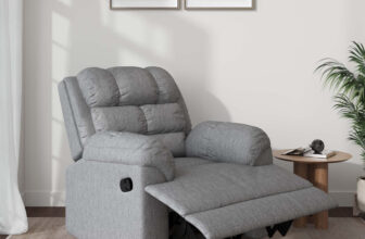Flipkart Perfect Homes Fabric Manual Recliner(Finish Color – Grey, Diy(Do-It-Yourself))