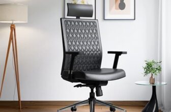 Interio By Godrej Elite High Back Chair, Leatherette, Black