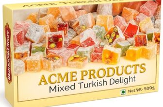 Acme Products Assorted Turkish Delight 250G | Rose, Lemon, Blueberry Pistachio, Pomegranate Pistachio, Almond Lemon, Orange Cashew | Premium Diwali Sweet Gift Box Mithai Hamper