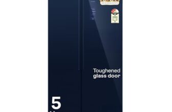 Godrej 600L 3Star 5 Years Comprehensive Warranty Smart Convertible Zones | Toughened Glass Door | Frost Free Inverter Refrigerator (2025 Model, Rs Eonvelvet 646C Rit Sm Bl, Storm Blue)