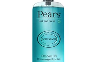Pears 98% Pure Glycerin Soft & Fresh Glow Body Wash With Mint Extract And 0% Parabens & Soap For Freshness & Glow, 750 Ml