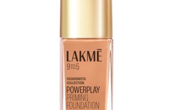 Lakmé Powerplay Priming Foundation Liquid, Natural, Flawless Finish, Medium To Full Coverage, Built In Primer, Long Lasting, Spf 20, Cool Tan, 25Ml
