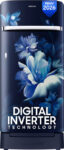 Samsung 189 L Direct Cool Single Door 5 Star Refrigerator With Base Drawer(Midnight Blossom Blue, Rr21H2H25Uz/Hl)