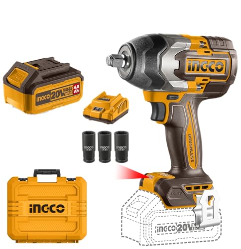 Ingco 20V 850Nm Lithium-Ion Impact Wrench, Ciwli2085