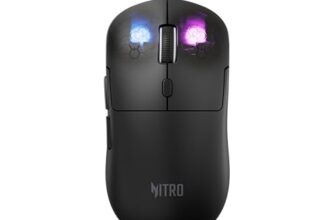 Acer Nitro 7 Wired Gaming Mouse | 7-Button Rgb Lighting | 1200–12400 Dpi Sensor | 1000Hz Polling Rate | 1.5M Paracord Cable | 50M Click Switches | Lightweight 79G | Pc/Laptop Compatible – Black