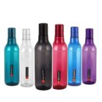 Cello Aqua Sparkle | Chrome Finish Lid | 100% Food Grade | Leak Proof And Break Proof | Perfect For Staying Hydrated At The School,College, Work And Gym Water Bottle | 1000Ml, Set Of 6 | Assorted