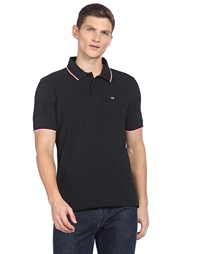 Arrow Sports Men’S Regular Fit Polo Shirt (Asaeots3702_Black S)