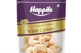 Happilo Premium Natural Whole Cashews 1 Kg Value Pack | Dry Fruits, Kaju, Healthy Snacks | Unsalted Cashew Nuts | Crunchy, Nutritious & Delicious Nuts | Rich In Protein, Magnesium & Phosphorus