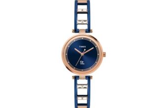 Timex Fria Round 30Mm Blue Dial Analog Women Watch – Twel15303