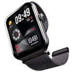 Boat Xtend Plus Smart Watch W/ 1.78″ (4.5 Cm) Amoled Display, Coins, Advanced Bt Calling, 100+ Sports Mode, Always On Display, Hr & Sp02 Monitoring & Stress Monitoring(Metallic Black)