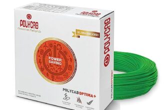 Polycab Optima+ 0.75Sqmm 90M Coil | Flame Retardant | Lead Free | 99.97% High Purity Copper | Rodent Protection | Pvc Insulated Housewire [Green]