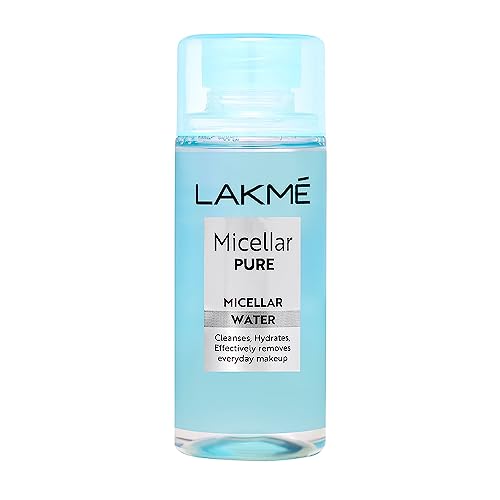 Lakme Micellar Water: Hydrating & Soothing Face Cleanser | Gentle Makeup Remover, Micellar Cleansing Water 100Ml