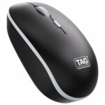 Tag Wm500 Black/Grey Wireless Mouse, 2.4Ghz Usb Receiver, Dedicated Dpi Button (800/1200/1600), 4 Buttons, Ambidextrous & Light, Power-Saving, 10M Range, 1X Aa Battery, Supports Windows/Mac/Linux/Ios