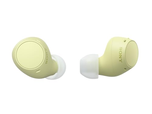 Sony Wf-C510 Wireless Bluetooth Earbuds With Mic, Tws, In Ear, Ambient Sound Mode, Small And Comfortable, Ipx4, Quick Charge, Multipoint Connectivity, Customized Eq, Up To 22 Hours Battery- Yellow