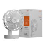 Orient Electric Elfie Rechargeable Personal Fan | 90° Adjustable Airflow | 1800 Mah Battery | 4 Speed Modes | Quiet Operation | Usb Type-C Charging | Compact Mini Fan (White)