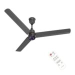 Polycab Wizzy Plus Led 1200Mm Bldc Ceiling Fan With Remote |Bee 5 Star Rated, Higher Air Delivery|Led Indicator,Reverse,Boost,Sleep And Breeze Mode,Free Installation |3 Years Warranty (Matt Black)