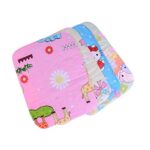 Little Boo Baby’S Soft Cotton Diaper Changing Mat/Sleeping Mats/Water Proof Bed Protector With Foam For New Born Baby 58×45 Cm -0-6 Months (Pack Of 4,Multicolor)