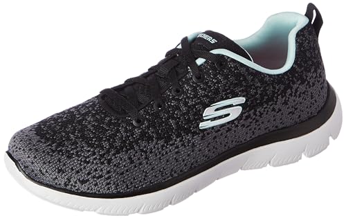 Skechers Womens Summits – 896224Id Black/Aqua Casual Shoe – 5 Uk (8 Us) (896224Id-Bkaq)