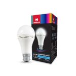 Havells 8.5W Led Emergency Bulb | Shatter Resistant |Cool Day White (6500K) | B22 Led Bulb Base | Inverter Bulb For Home,3 Hours Battery Back Up| Li-Ion Battery | Over Charging Protection