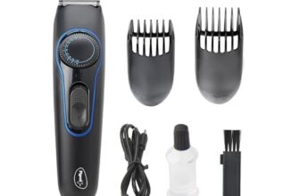 Pigeon Strike Battery Powered Beard Trimmer For Men| 40 Length Settings| Stainless Steel Blade| Usb C Type Charging| 2 Hr Runtime| 2 Hr Charge Time | 2 Years Warranty