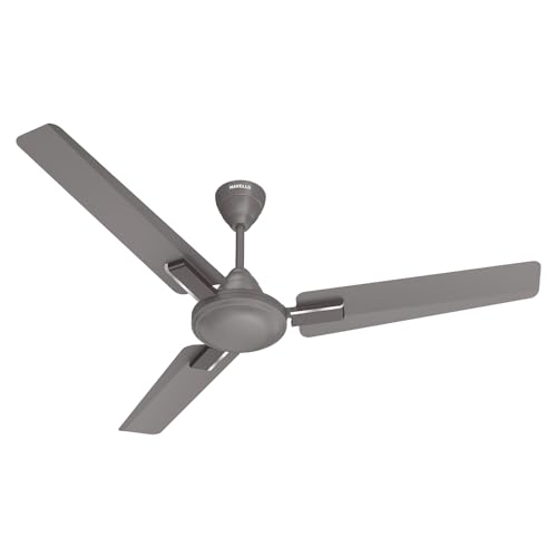 Havells 1200Mm Ambrose Neo Energy Saving Ceiling Fan| High Speed, High Air Delivery| Strong & Powerful Motor| Air Delivery: 220 M³/Min| Speed: 370 Rpm| 2 Year Warranty |(Pack Of 1, Stone Grey)