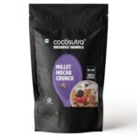 Cocosutra Millet Mocha Crunch Breakfast Granola 1 Kg | 100% Natural, Vegan & Gluten Free | High Protein Cereal With Oats, Nuts, Seeds And Dry Fruits | Lightly Sweetened With Jaggery