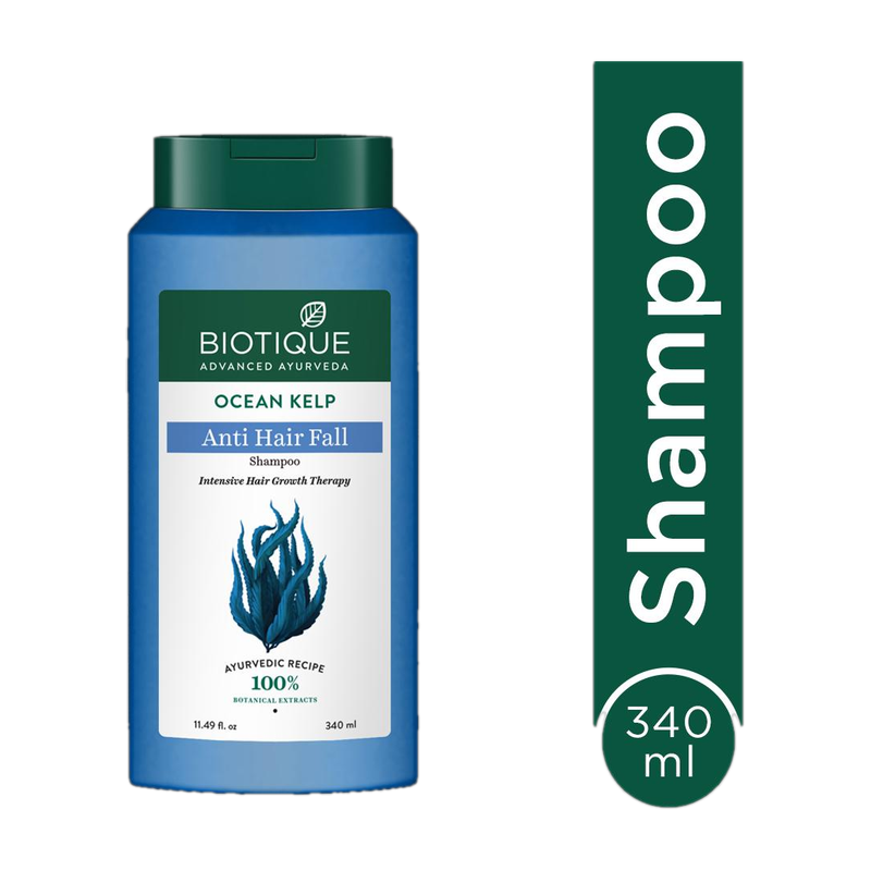 Biotique Ocean Kelp Anti Hair Fall Shampoo | Intense Hair Growth Therapy(340 Ml)