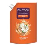 Santoor Shower Gel Sandalwood & Gardenia 400Ml