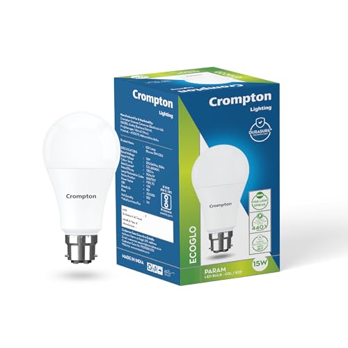 Crompton Param 13W Round B22 Led Cool Day Light